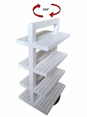 Rotating Multi-Tier Display Shelf
