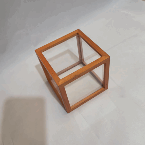 Square Glass Display Case with Frame - Image 4