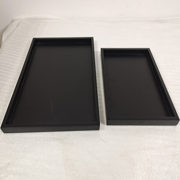 Black Painted Solid Wood Display Tray - Image 5