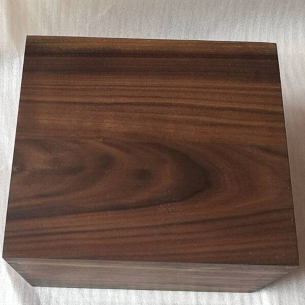 Sliding-Lid Walnut Wooden Storage Box with Finger-Joint Corners - Image 5