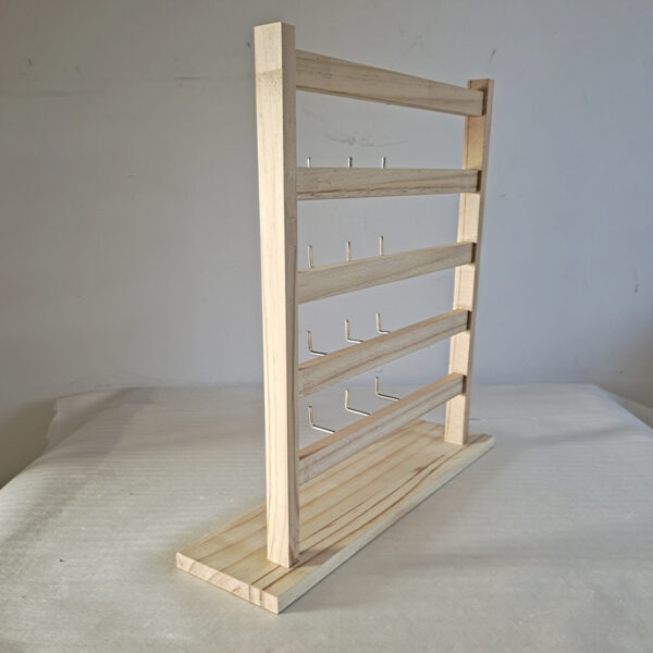 5-Tier Jewelry Display Stand with 25 Metal Hooks - Image 4