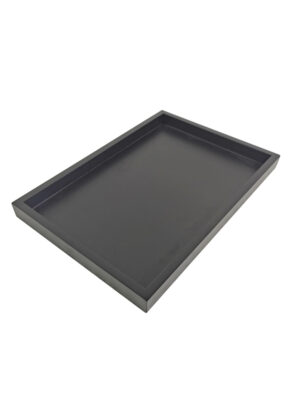 Black Painted Solid Wood Display Tray