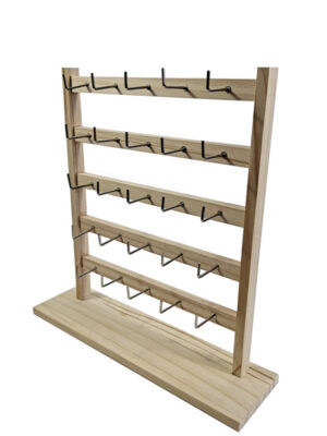 5-Tier Jewelry Display Stand with 25 Metal Hooks