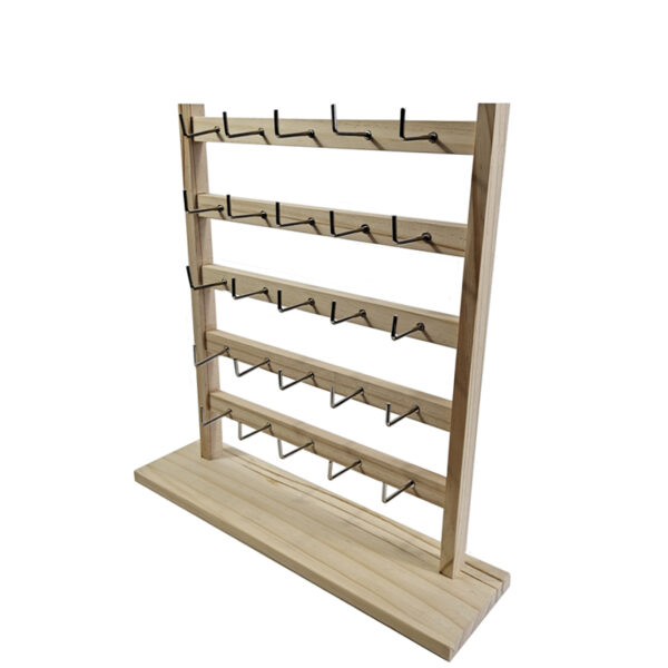 5-Tier Jewelry Display Stand with 25 Metal Hooks