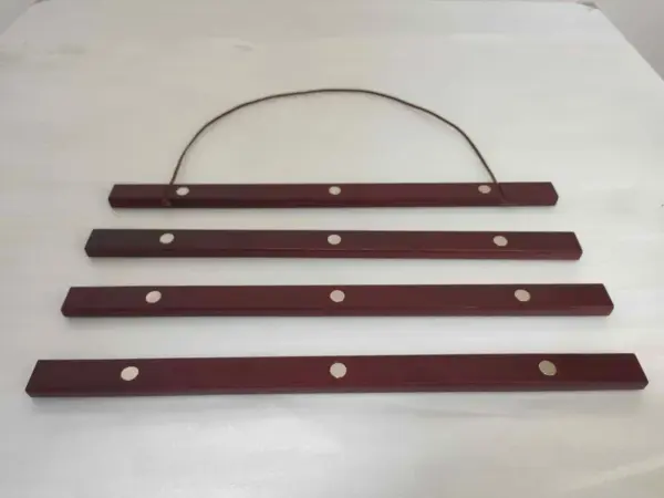 solid wood magnetic poster hanger