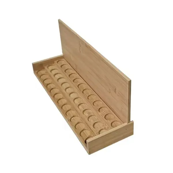 bamboo essential oil display