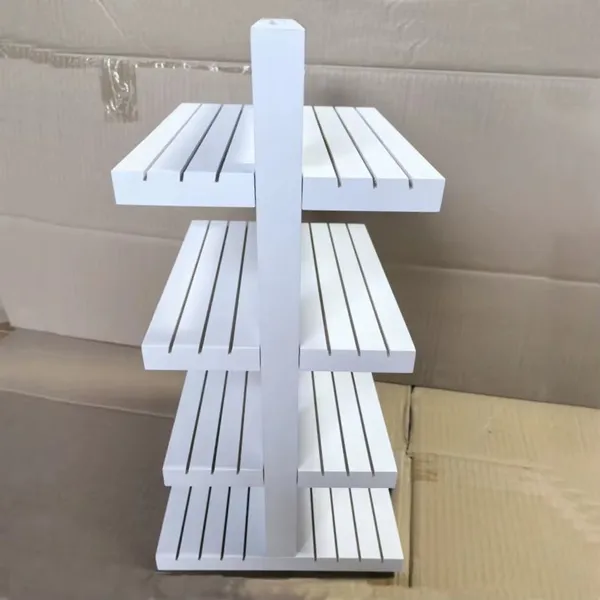 Multi Tier Rotating Display Shelf