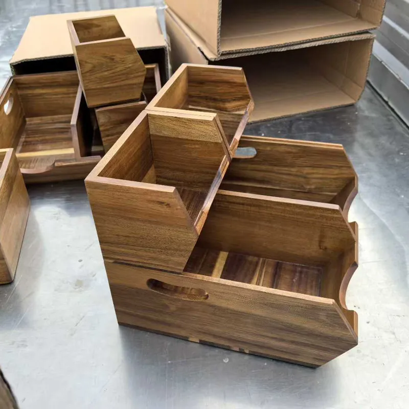 Solid Wood Pantry Storage Bins