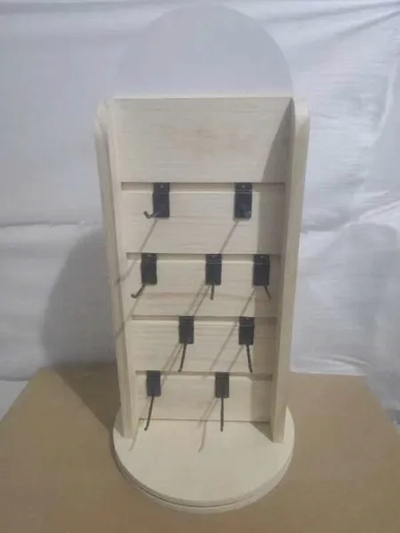 Solid Wood Rotating Display Stand