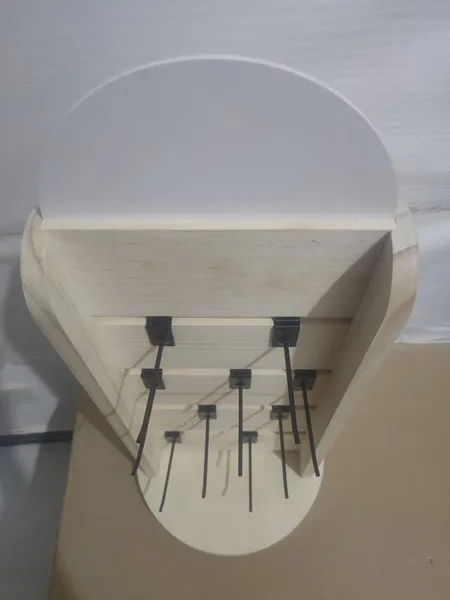 Wooden Rotating Display Stand with hooks