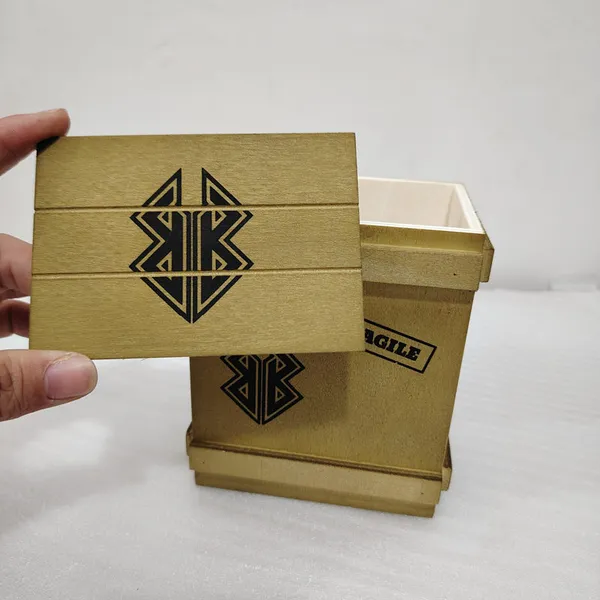 mini wood gift crate