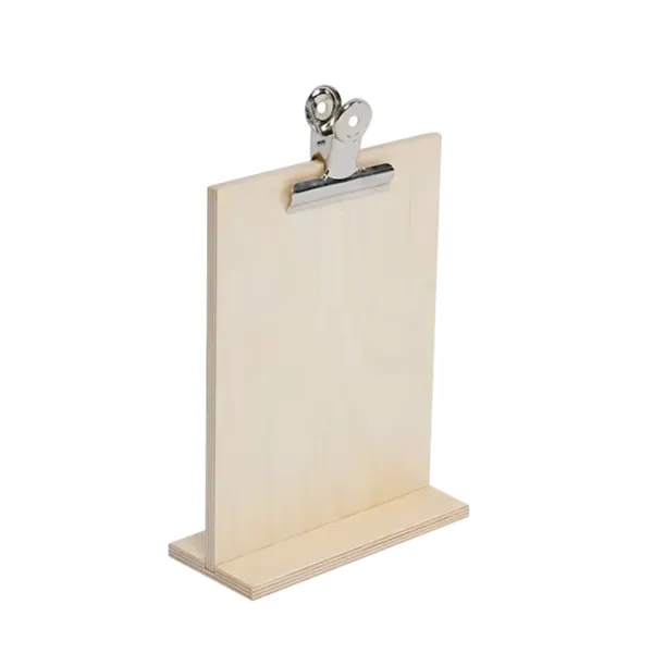 wooden standing clipboard