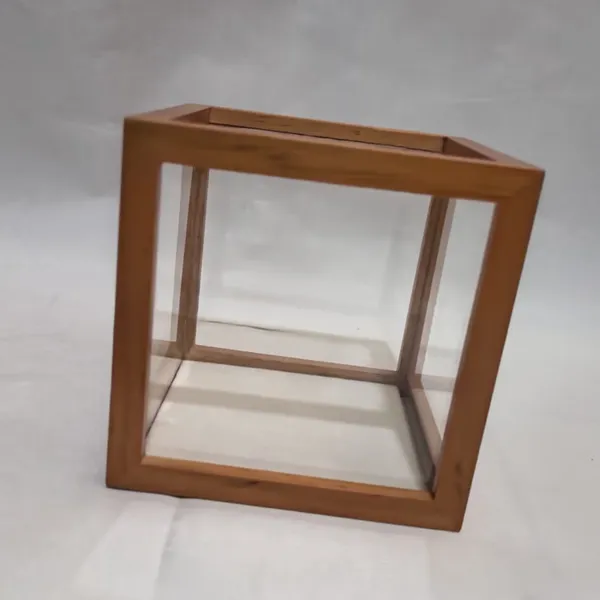 wooden framed display case