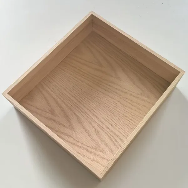 wood box no lid wooden crafting box