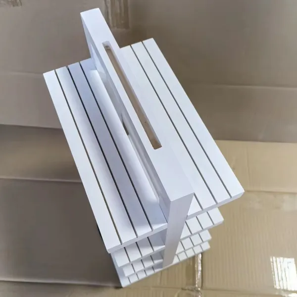 Rotating Display Wooden Shelf