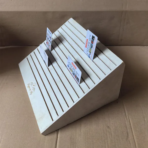 wooden earring card display