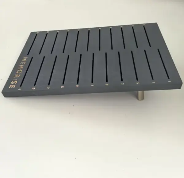 Slotted board card display stand