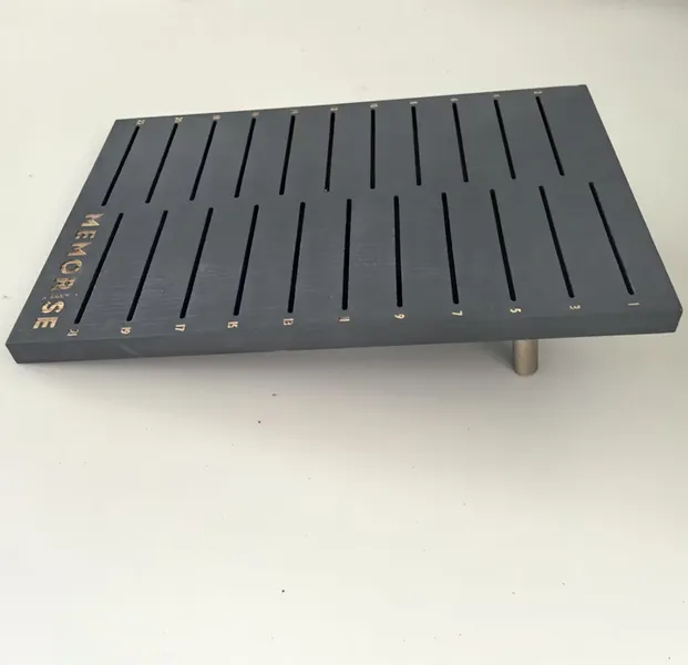 Slotted board card display stand