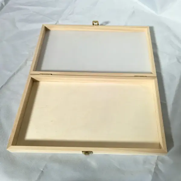 Clear-top wooden display case