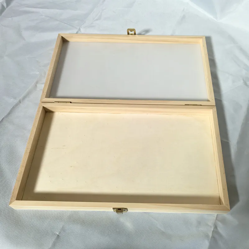 Clear-top wooden display case