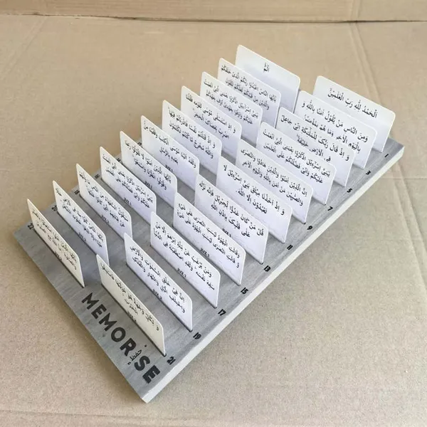 wooden card board card display stand