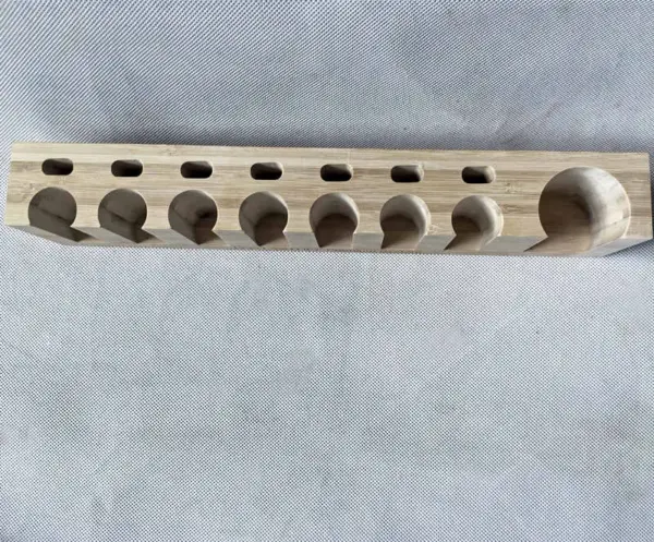 bamboo block with slots