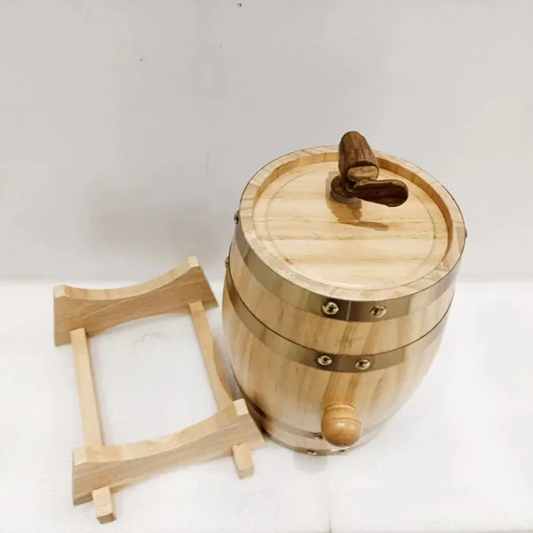custom wood wine barrel