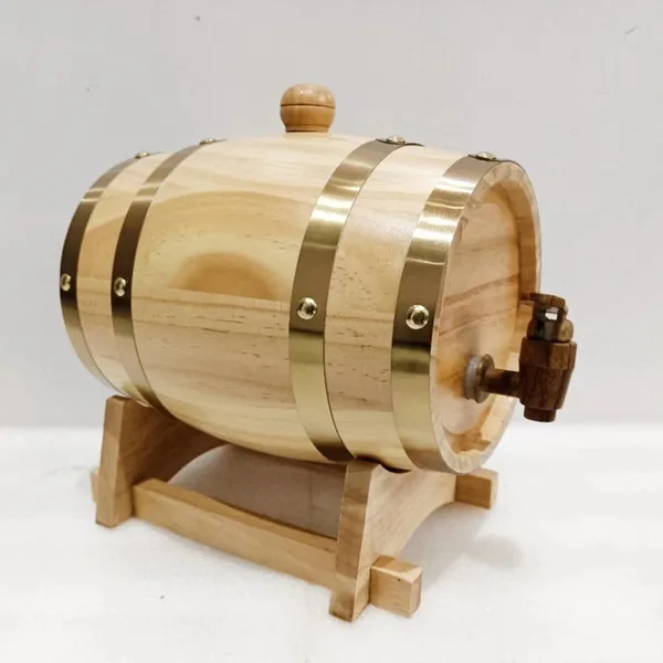 wine barrel with stand