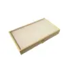 Acrylic-top wooden display boxes