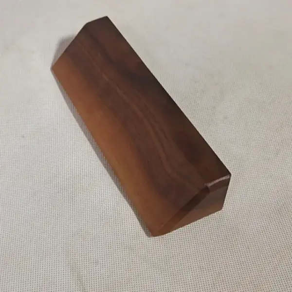 blank wooden desk name plate