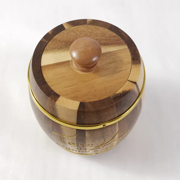 wooden small barrel box