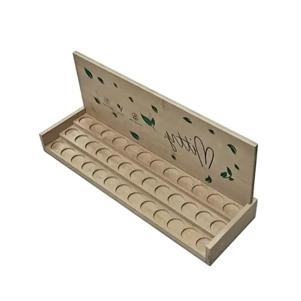 bamboo racks for essential oil display