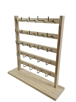 Multi-tiered wooden jewelry displays
