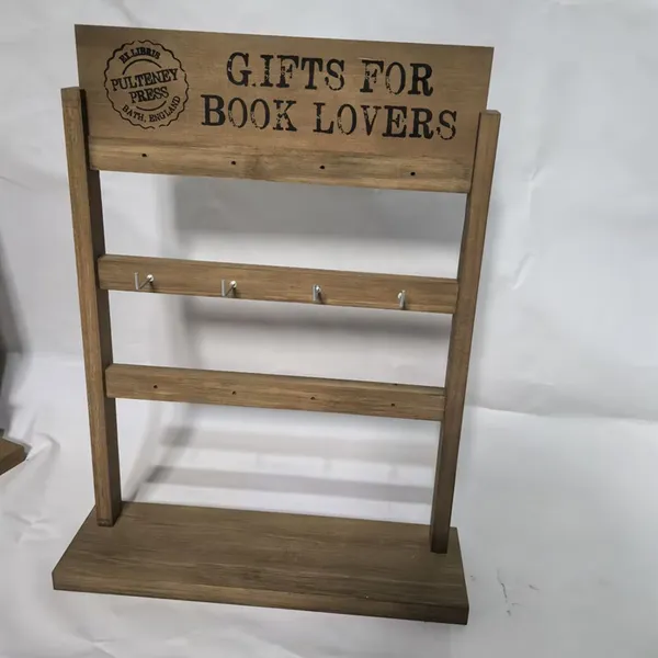 Unfinished wooden display