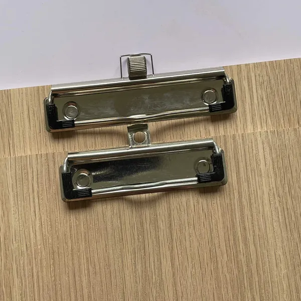 Metal Clip on wooden clipboard