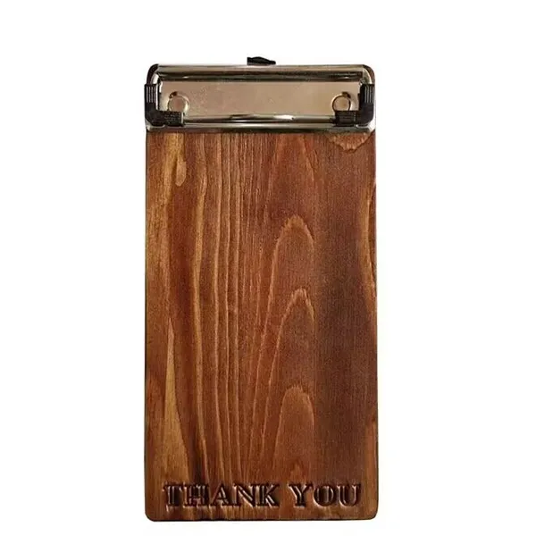 wooden check holder