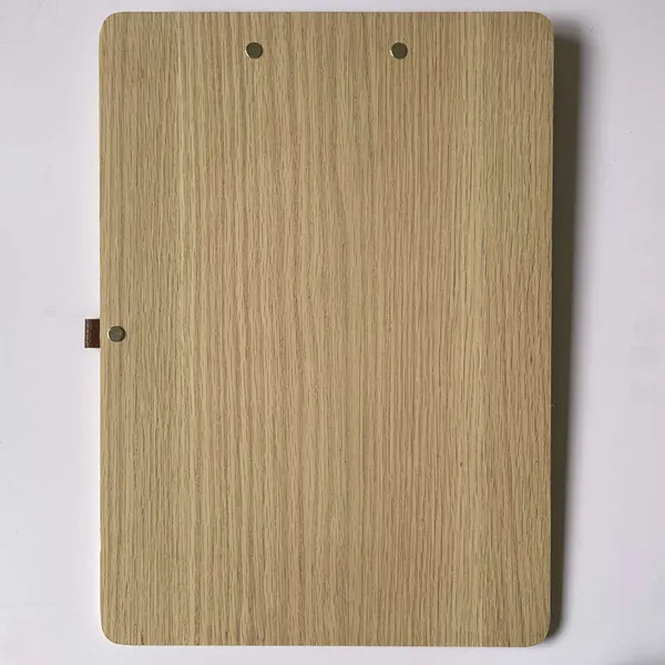 wooden clipboard with pen holder