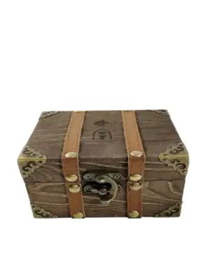 Mini wooden treasure chests