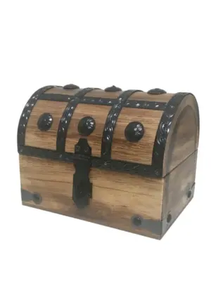 Medium-sized wooden treasure chest