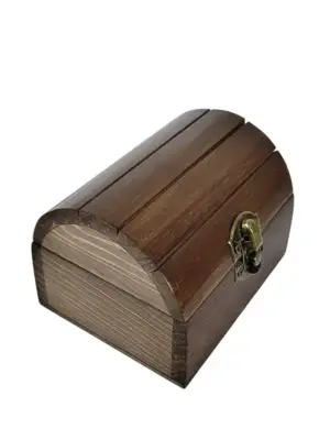 small size wooden treasure chest
